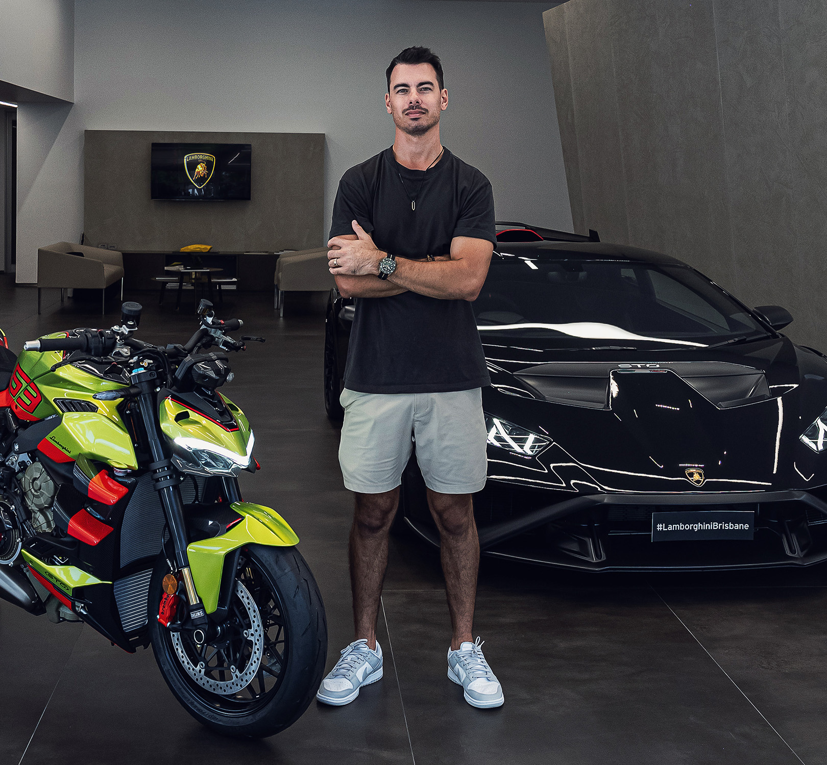 Mitch Hemming at Lamborghini Brisbane